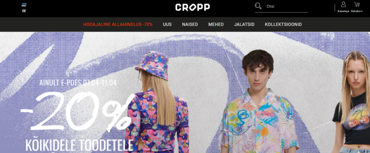 Teeme regulaarselt ülevaateid parimatest Cropp promokoodidest