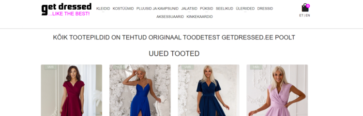 Kleidid kõvasti odavamalt GetDressed sooduskoodi abiga