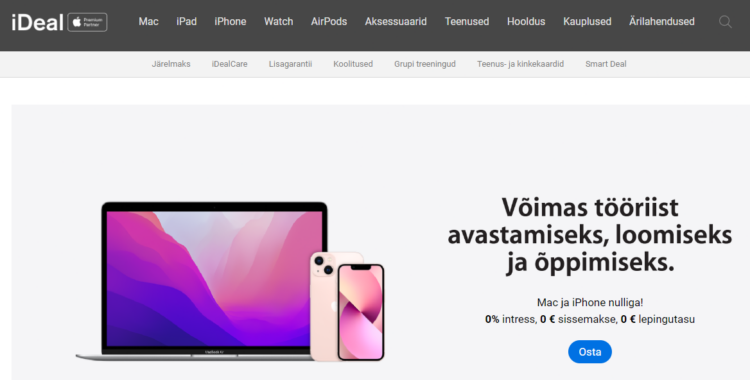 Haara iDeal sooduskood ja osta Mac või iPhone odavamalt