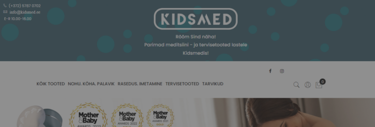 Võta Kidsmed sooduskood, et keskmiselt odavamalt laste ninatooteid osta