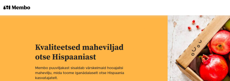 Telli kvaliteetsed maheviljad Hispaaniast Membo sooduskoodi abil