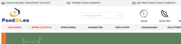 Hangi Pood24 sooduskoodiga mööbel odavamalt