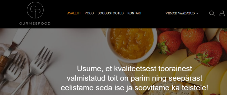 Osta kvaliteetset toitu Gurmeepood sooduskoodi kasutades