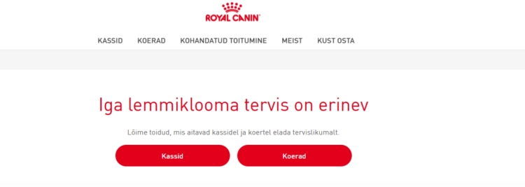 Royal Canin sooduskood aitab lemmikloomade tooteid odavamalt saada