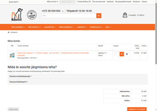 Soodushind ostukorvis
