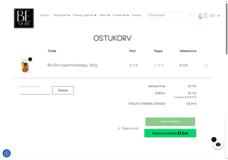 Ostukorvis oli hind 15,71 €