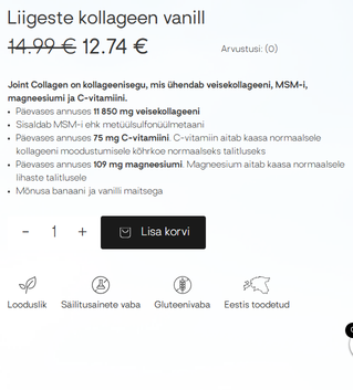 Soodushind 12,74 €