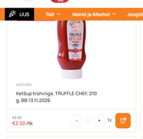 Ostukorvis 2,50 €