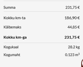 Ostukorv: 231,75 €