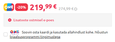 Tootelehel oli -20% märgis