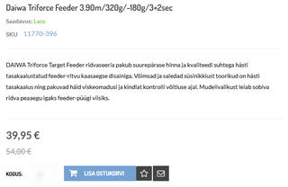 Tootelehel 54,00 € asemel 39,95 €