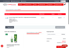 Ostukorvi hind 36,90 €