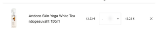Ostukorvis 13,23 €